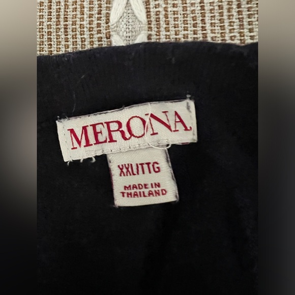 Merona - classic dark navy blue v-neck cardigan - Picture 5 of 6